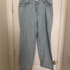 Abercrombie & Fitch Light Blue The Loose High Rise Jeans - TALL